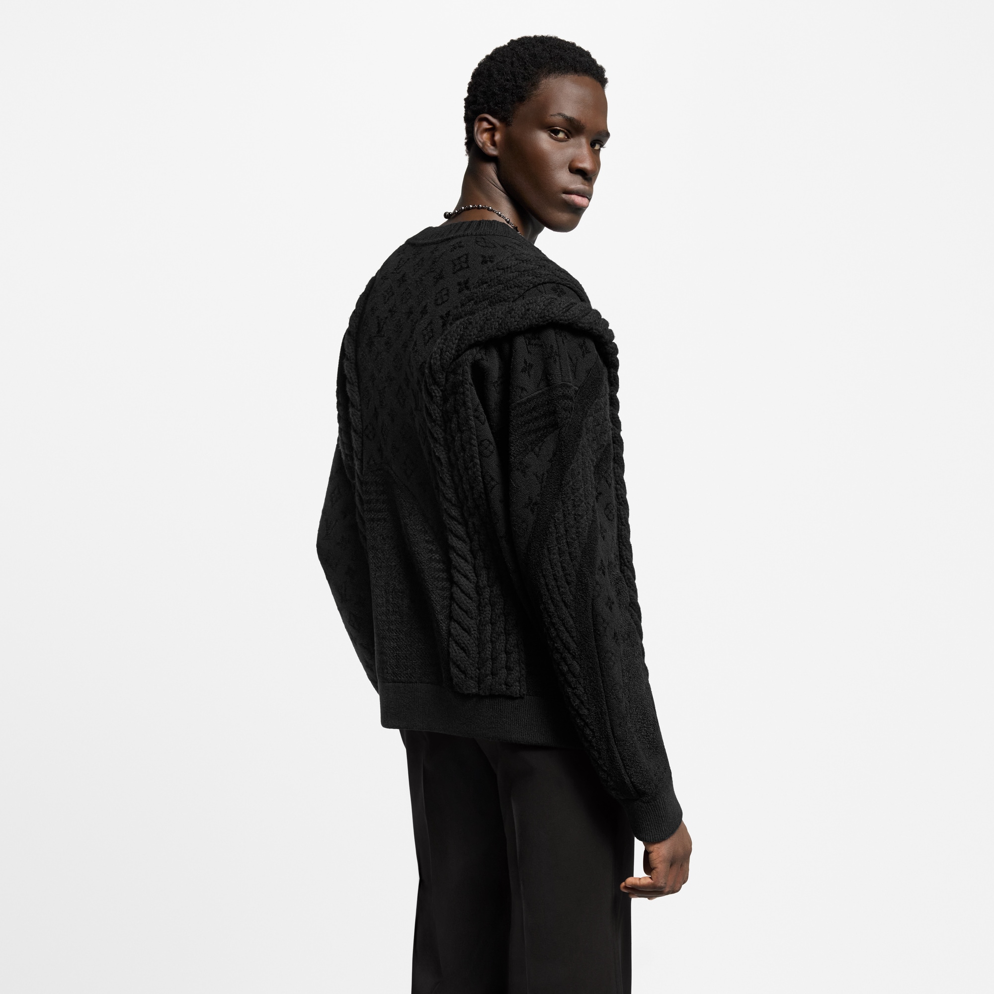 Chunky Wool-Blend Cable Cardigan - Ready-to-Wear | LOUIS VUITTON